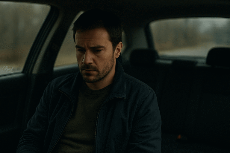 Contemplative man sitting alone, reflecting on modern relationships