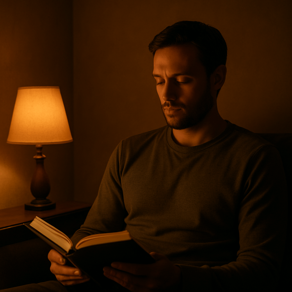Man embracing emotional freedom by choosing peace over chaos in dating