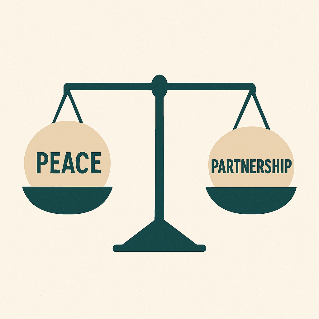 Visual metaphor of men prioritizing peace over relationships in modern dating