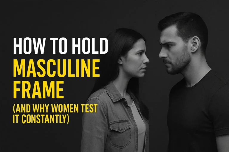 How to Hold Masculine Frame (And Why Women Test It Constantly